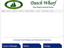 Tablet Screenshot of dutchwharf.com